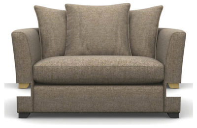 Heart of House Libby Tweed Fabric Cuddle Chair - Beige